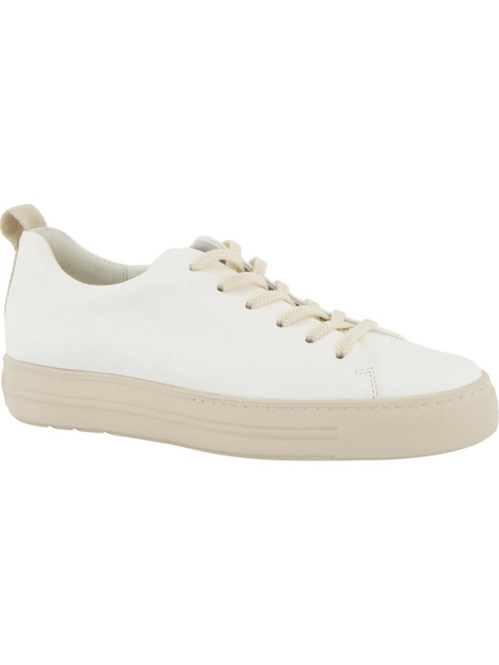$440 PAUL GREEN Ajay Low Top SLIP ON Sneaker SHOES LEATHER NATURAL 6.5 US (TF4)